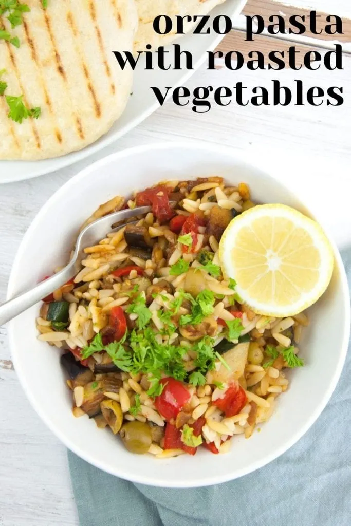 Orzo Pasta with Roasted Vegetables