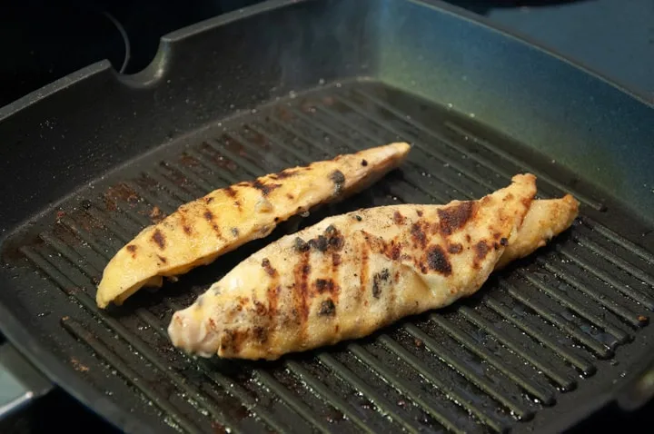 grilled banana blossoms