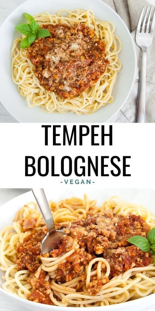 Vegan Tempeh Bolognese