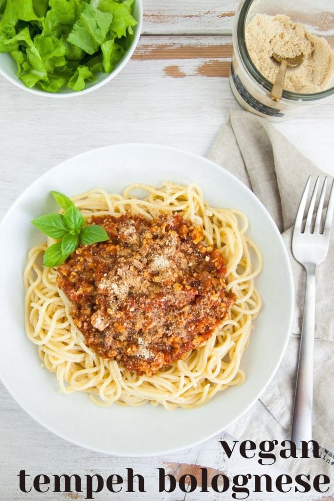 Vegan Tempeh Bolognese