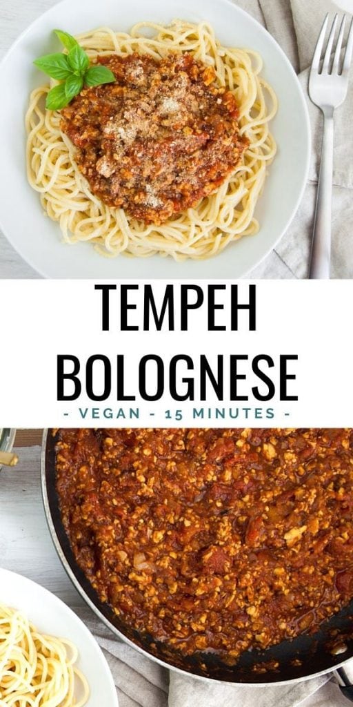 Vegan Tempeh Bolognese