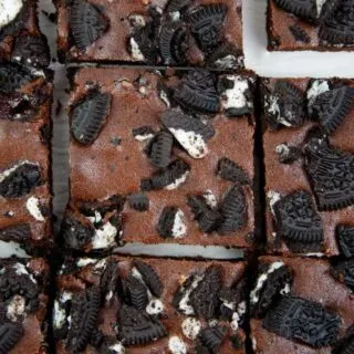 vegan oreo brownies