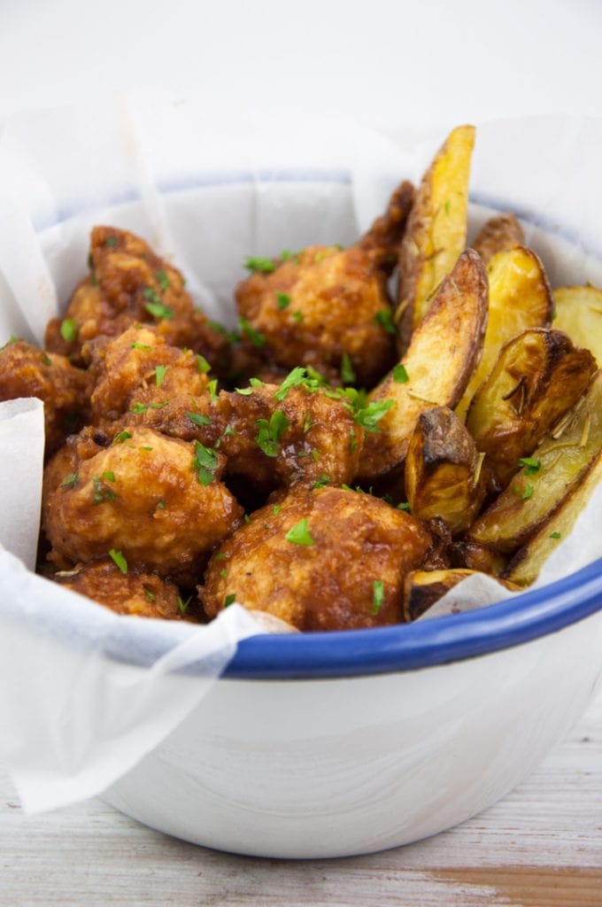 Baked BBQ Cauliflower Wings