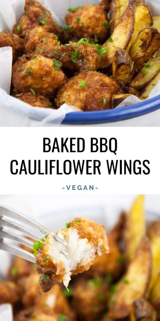 Baked BBQ Cauliflower Wings