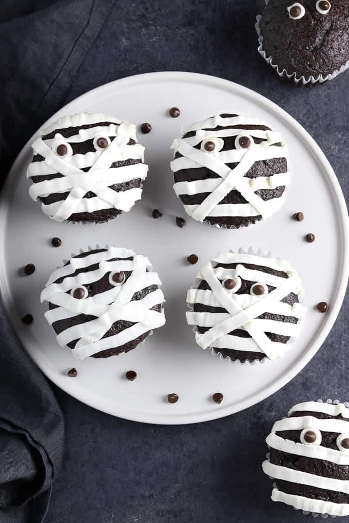 Vegan Mummy Cupcakes