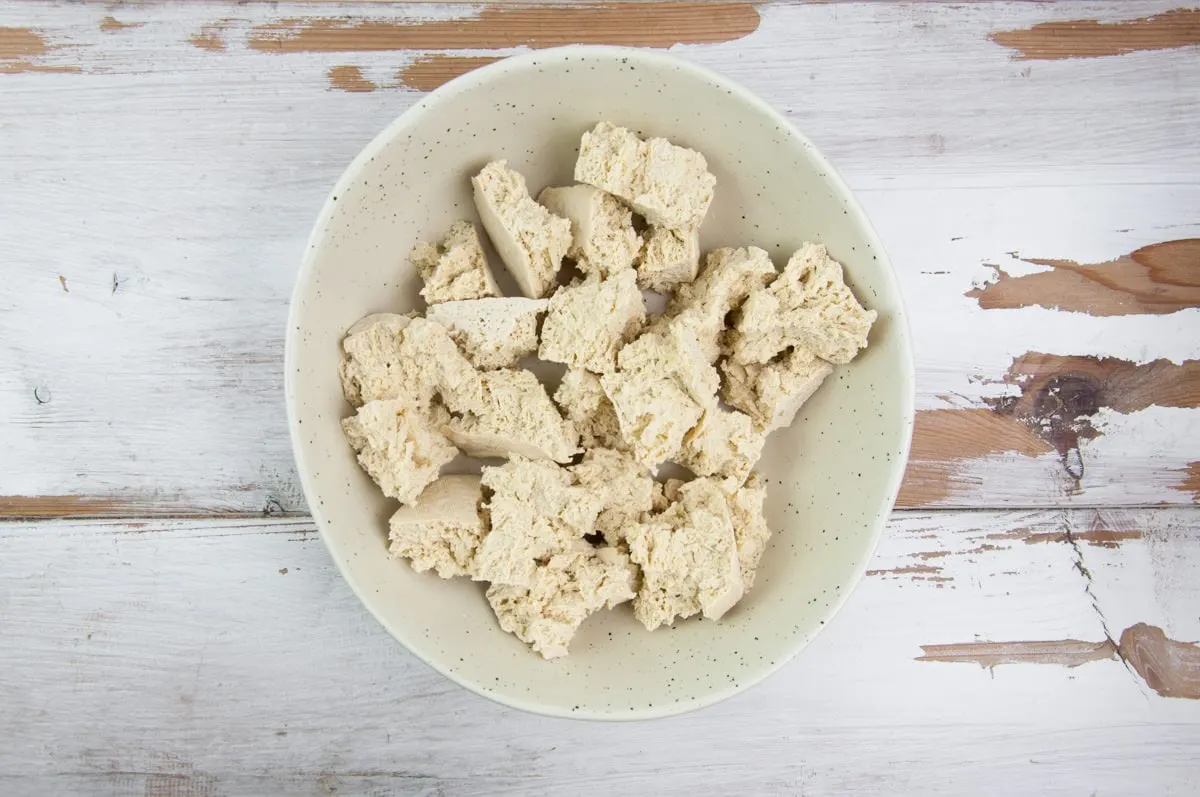 tofu chunks