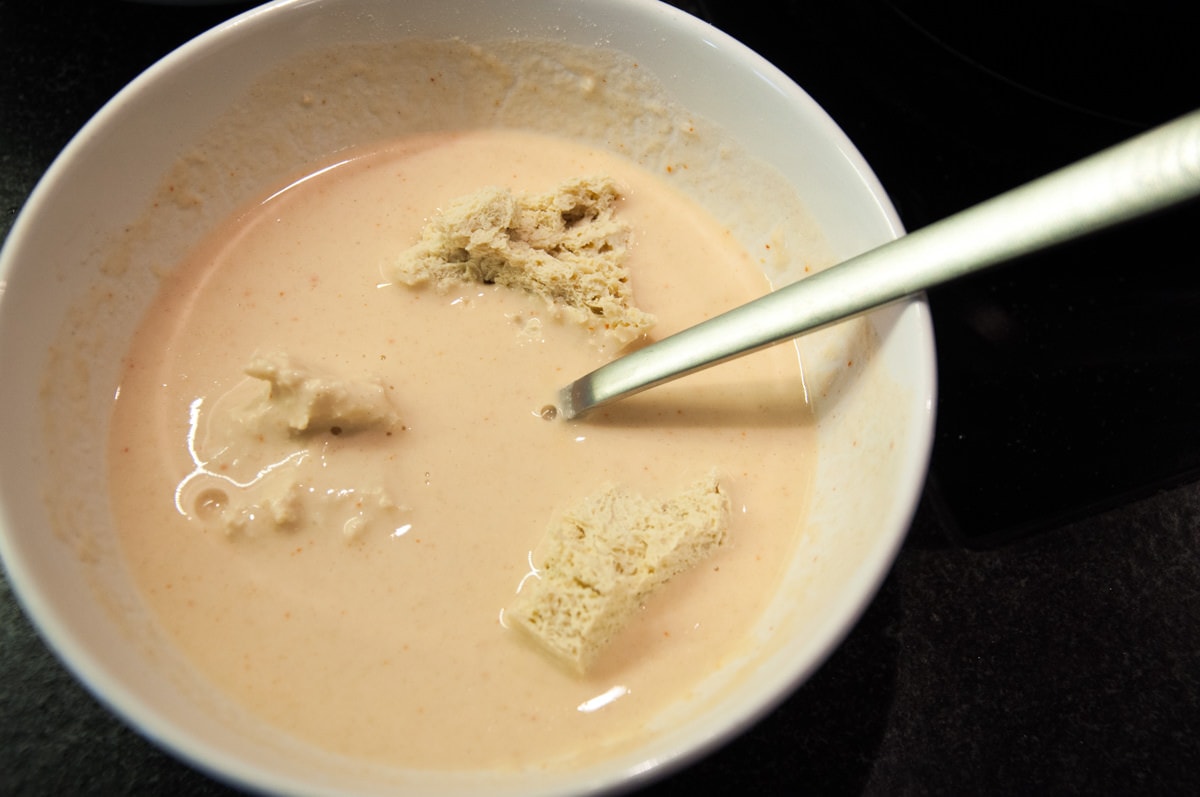 tofu chunks in batter