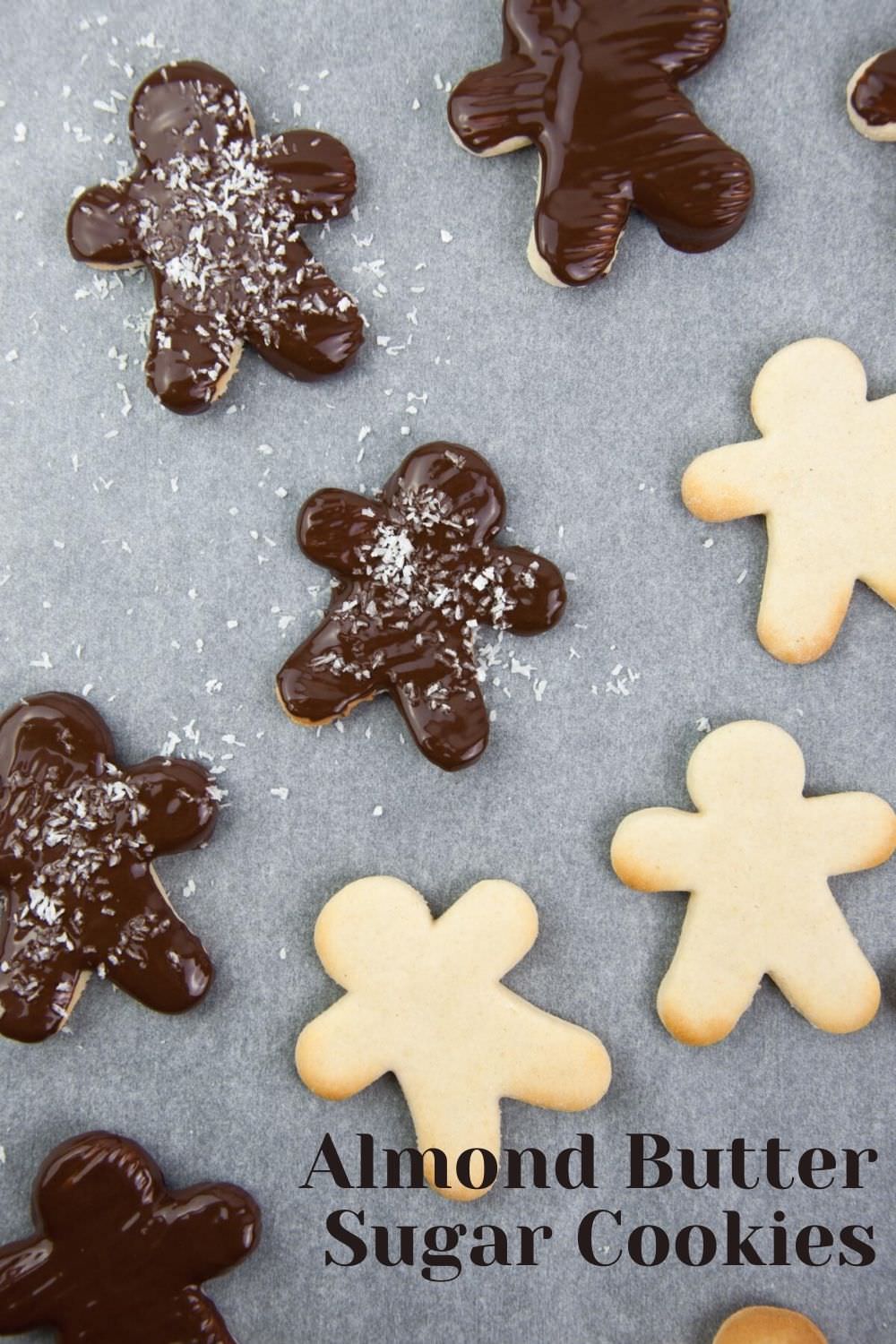 Almond Butter Sugar Cookies - Elephantastic Vegan