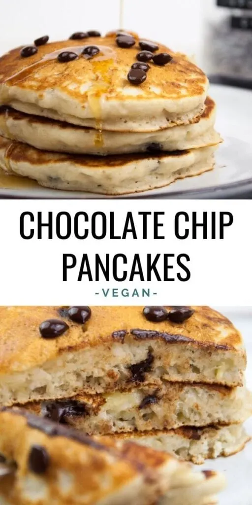 Vegan Chocolate Chip Pancakes