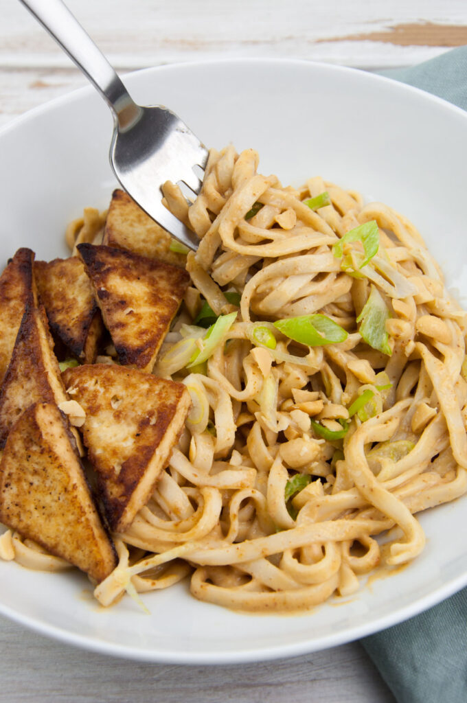 Peanut Noodles with Tofu Recipe Elephantastic Vegan