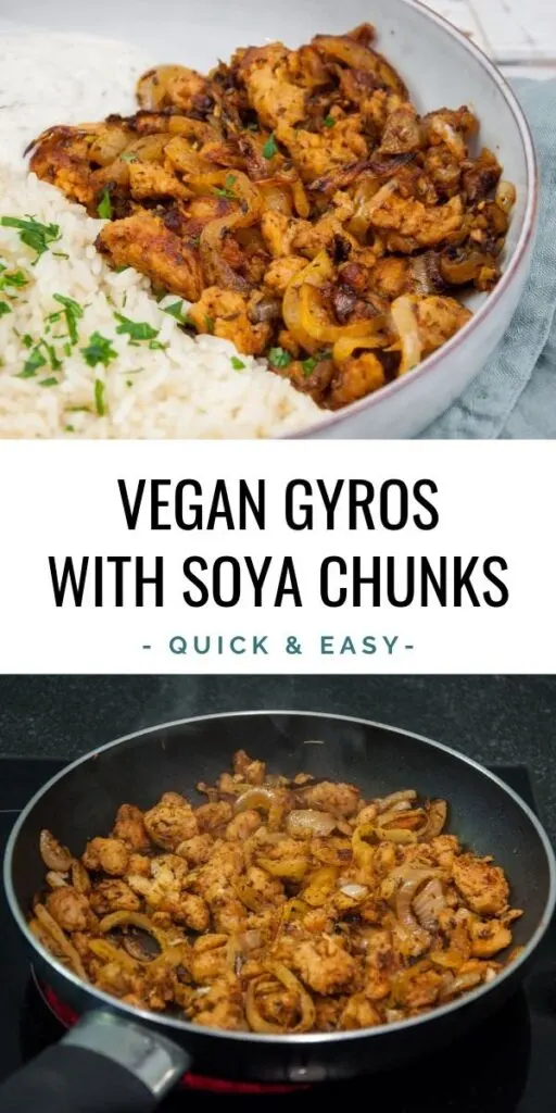 Vegan Gyros with Soya Chunks