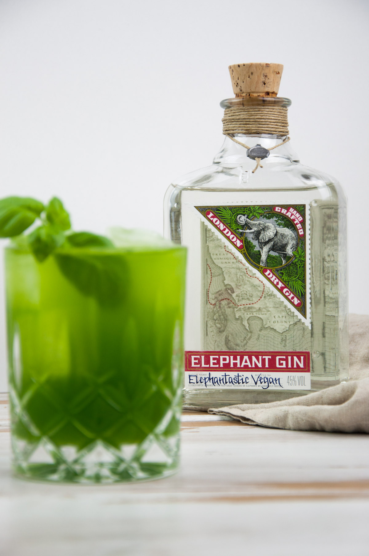 Gin Basil Smash with Elephant Gin