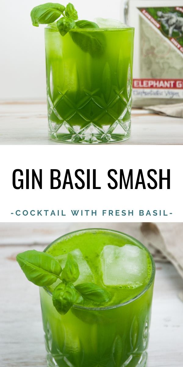 Gin Basil Smash Recipe Elephantastic Vegan
