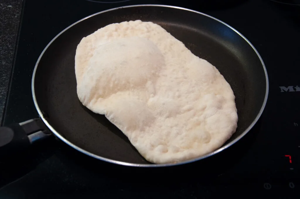 naan in the pan