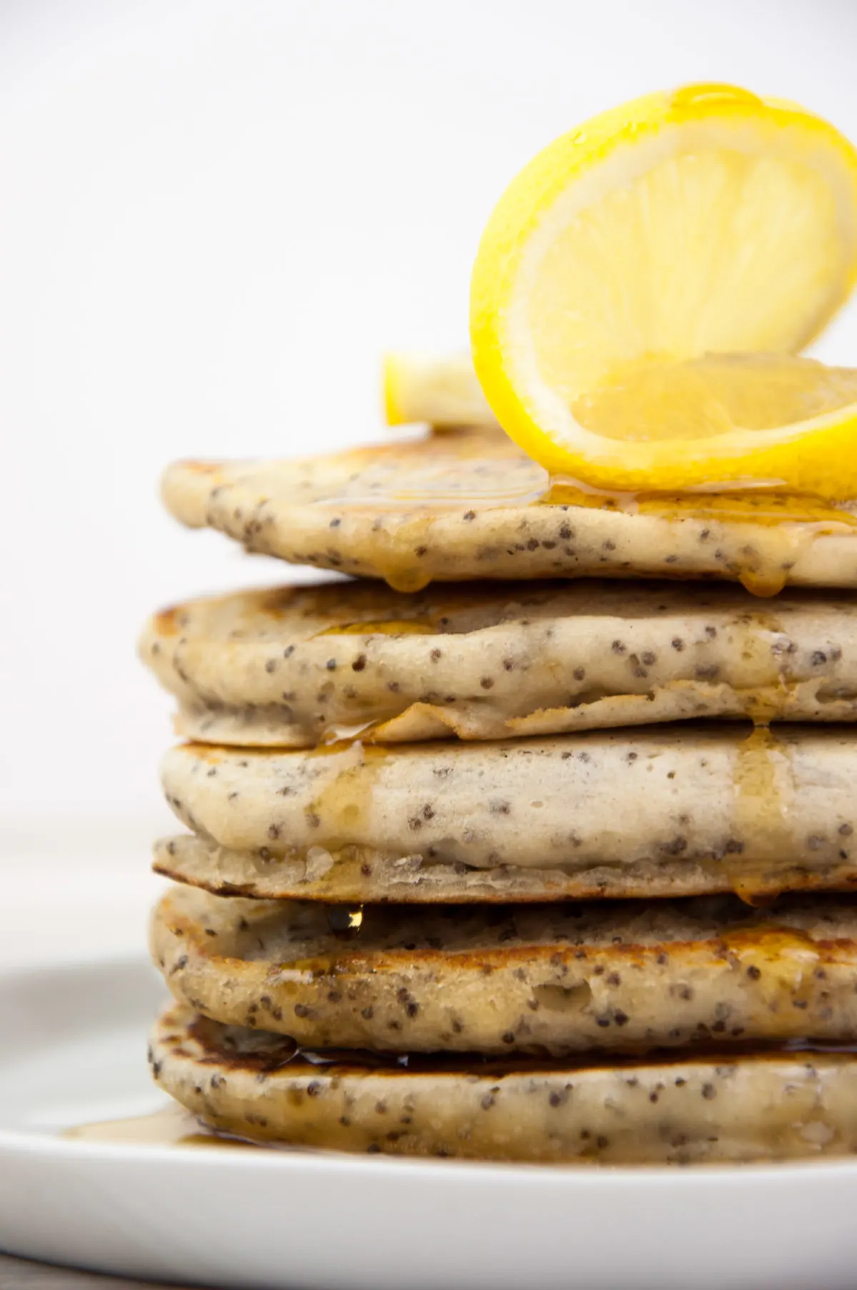 Vegan Lemon Poppy Seed Pancakes