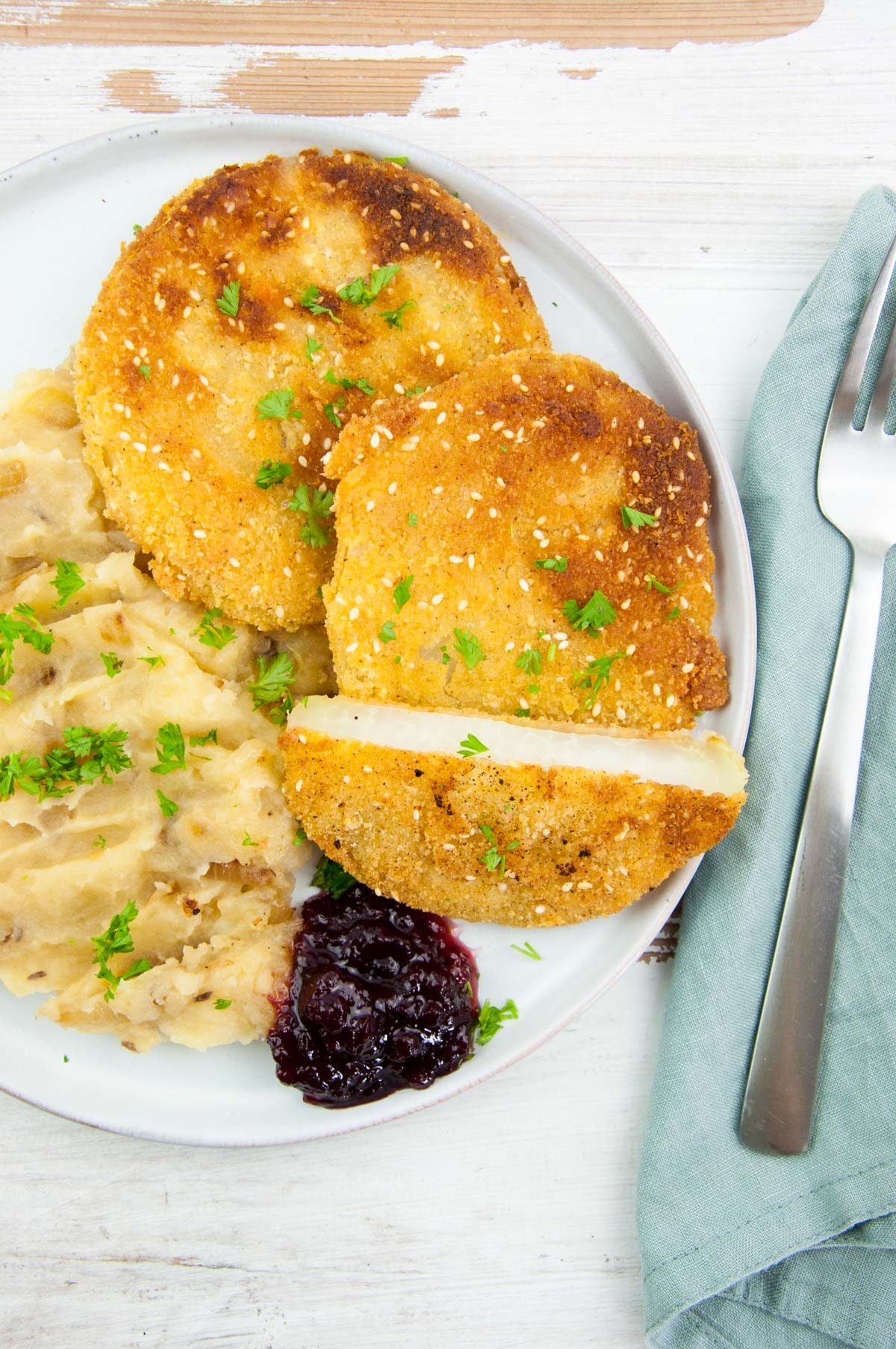 Vegan Kohlrabi Schnitzel