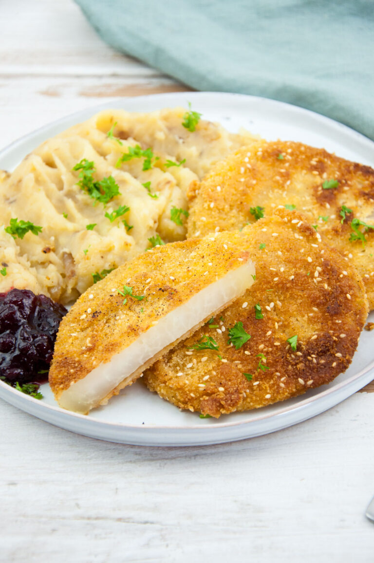 Veganes Kohlrabischnitzel - Elephantastic Vegan