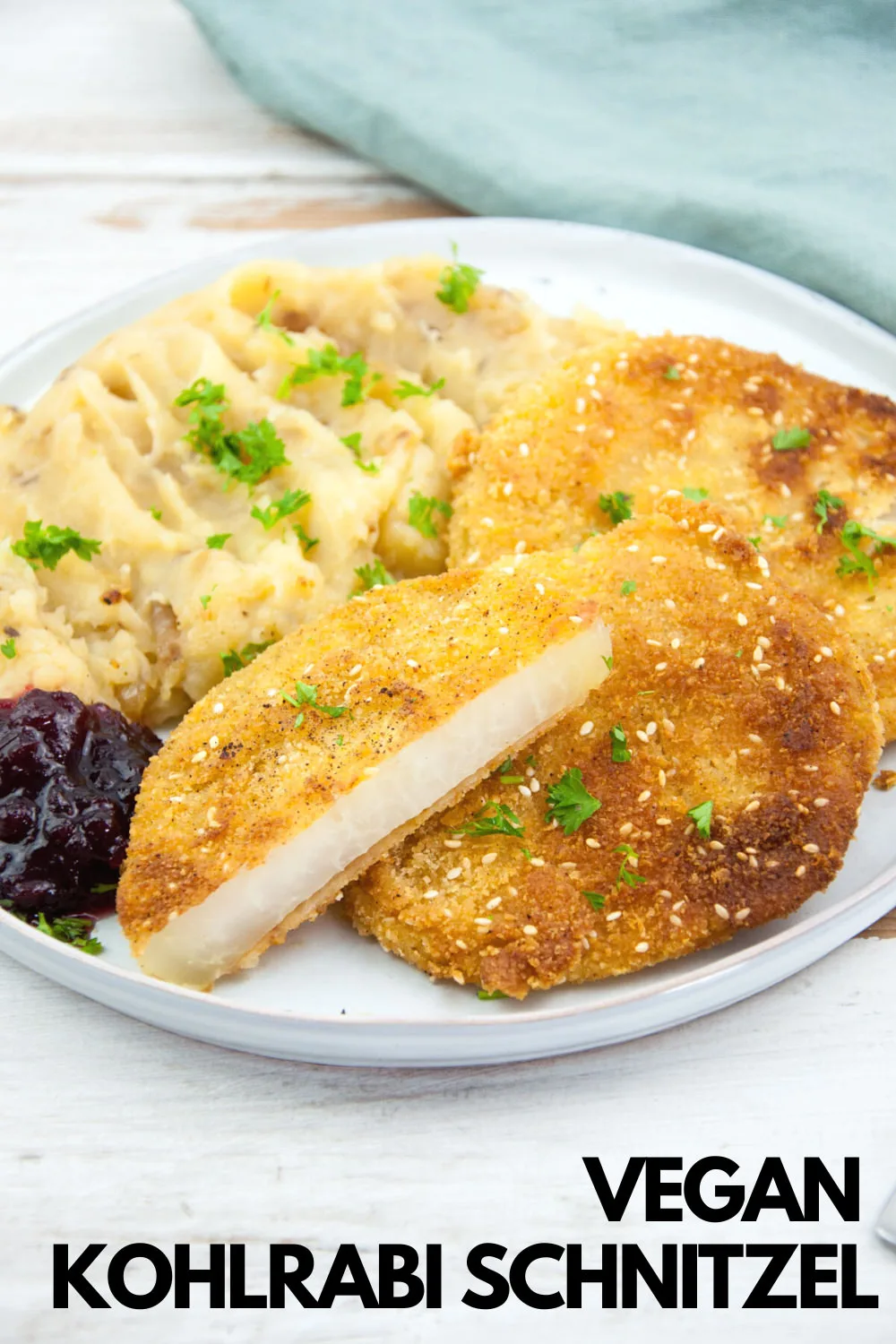 Vegan Kohlrabi Schnitzel