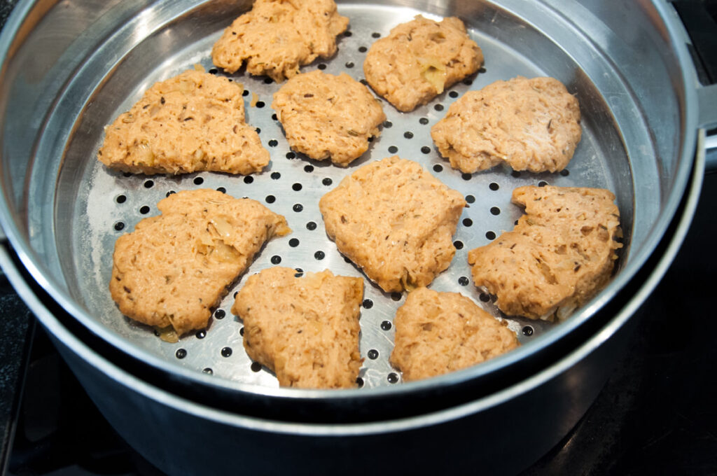 seitan in steamer