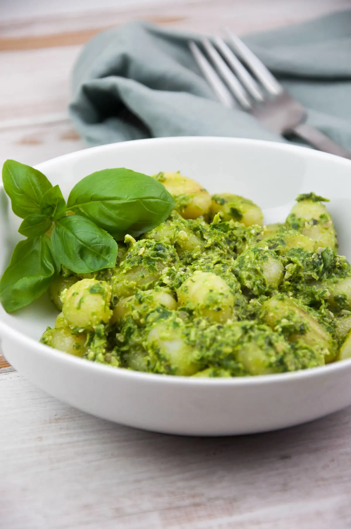 Basil Pesto with Gnocchi