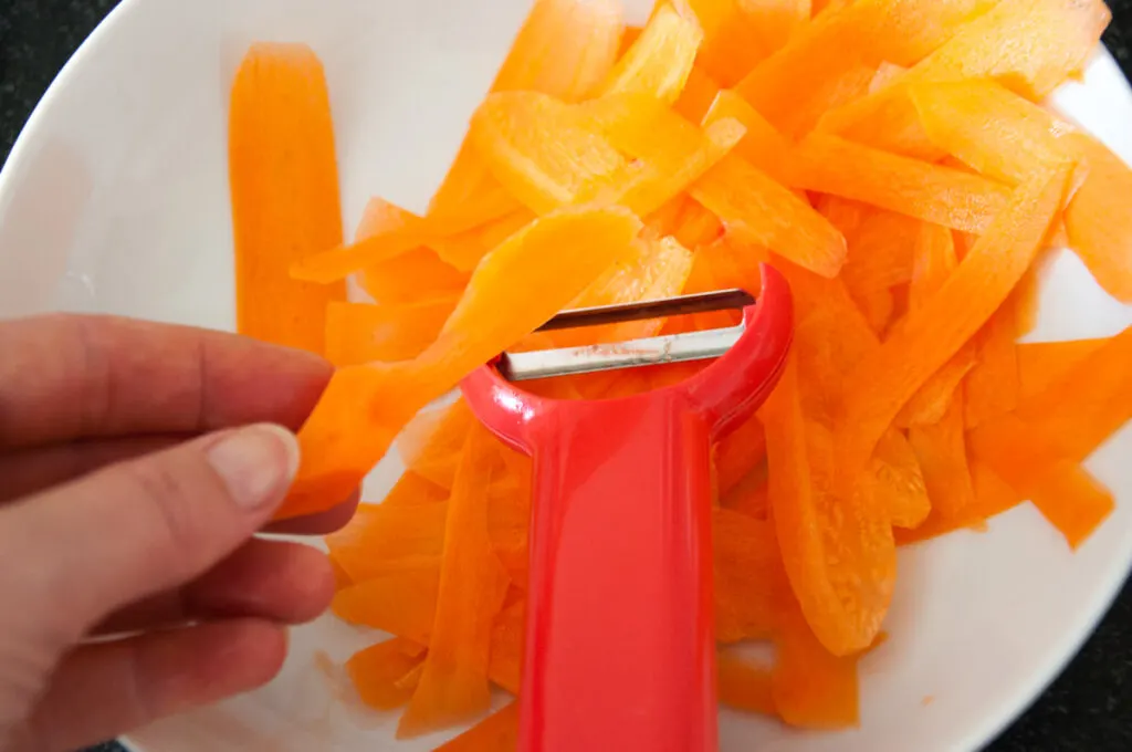 shaved carrots