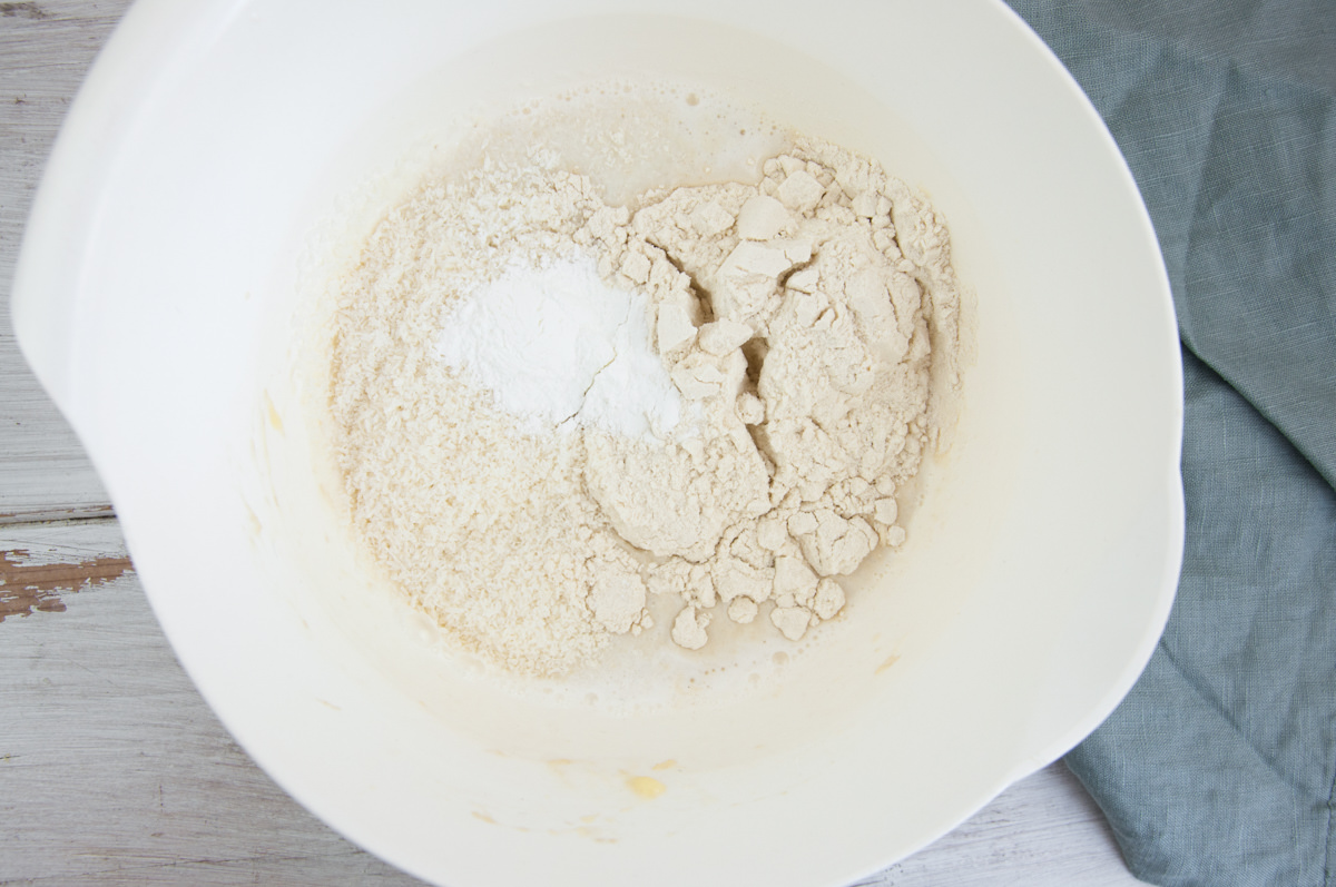 dry ingredients for pancake batter