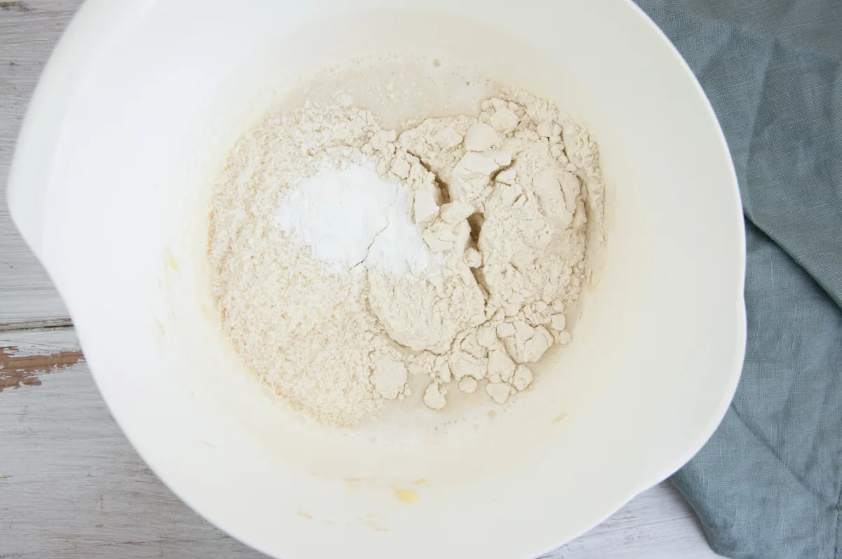 dry ingredients for pancake batter