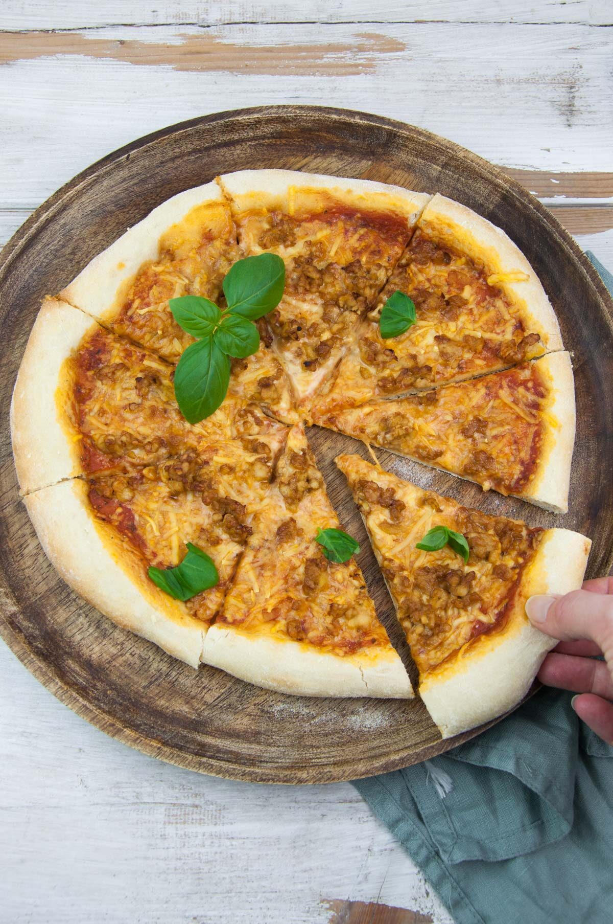 Vegan Tempeh Pizza