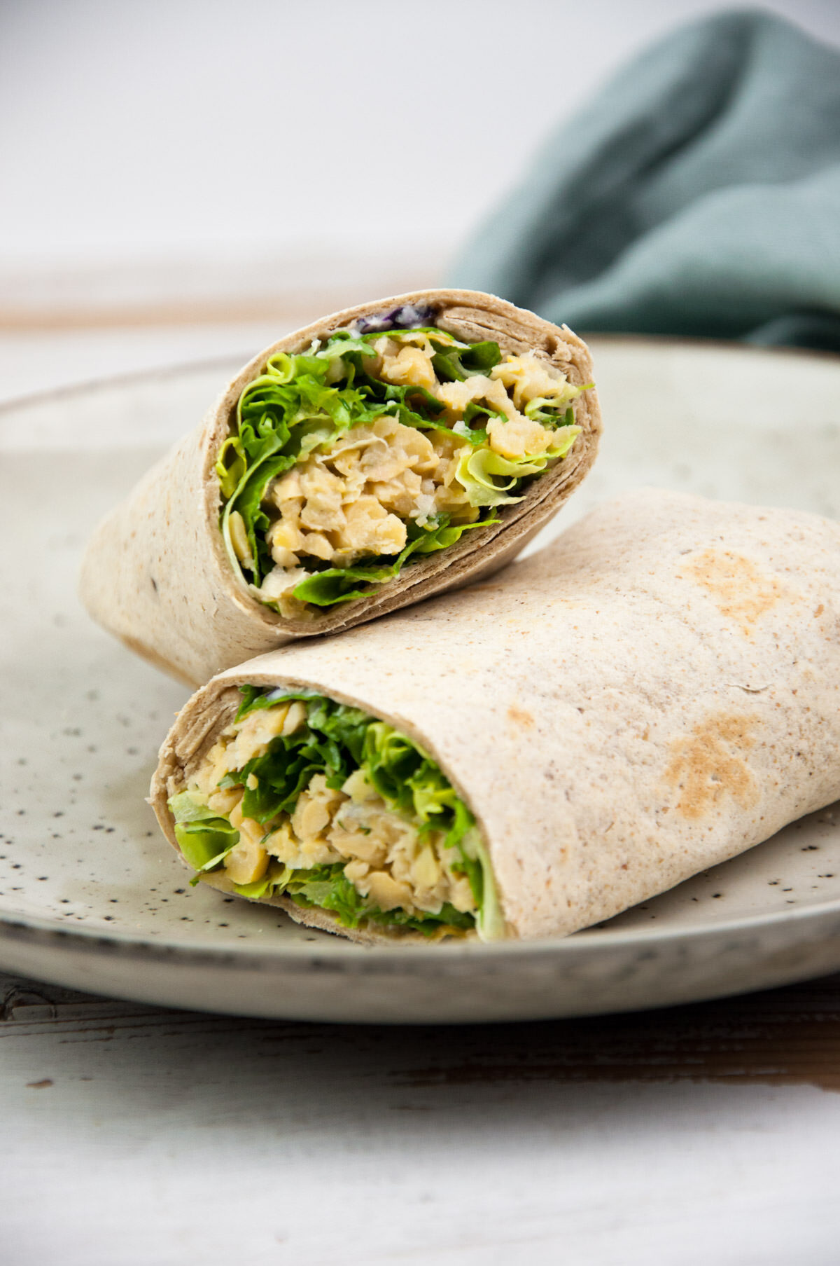 Vegan Chickpea Tuna Salad Wrap