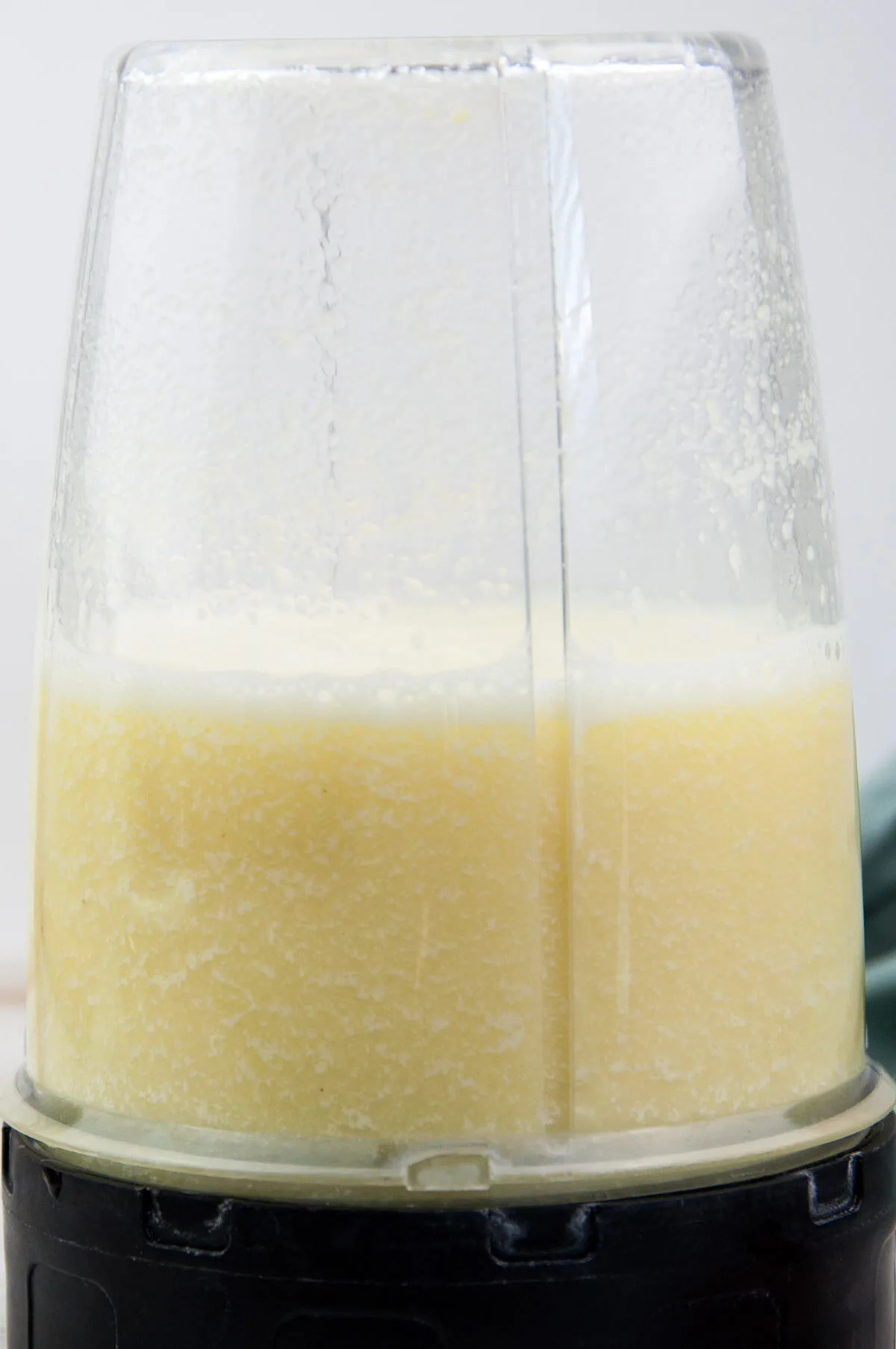 ginger, lemon juice, and water in blender