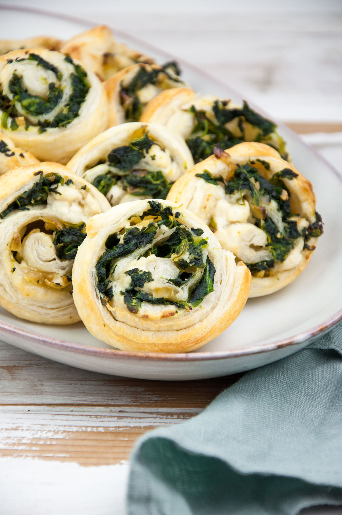 Vegan Spinach Pinwheels