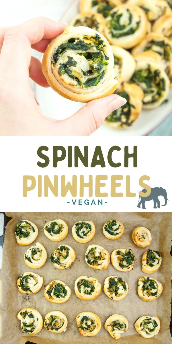 Vegan Spinach Pinwheels