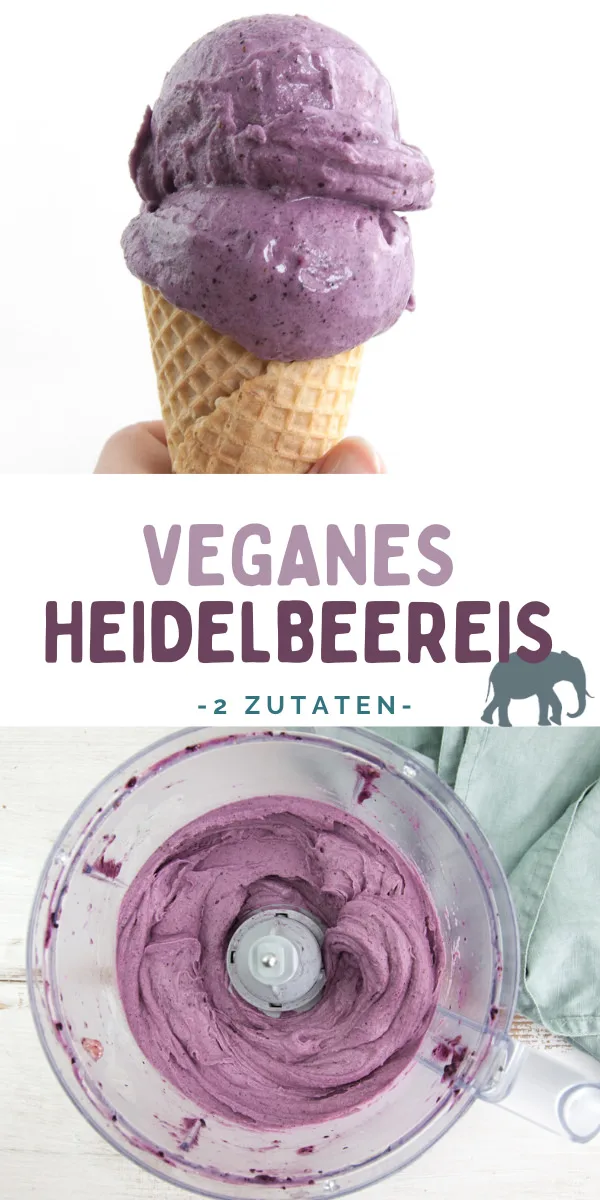 Veganes Heidelbeereis