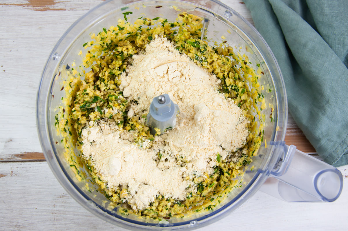 falafel mixture with chickpea flour