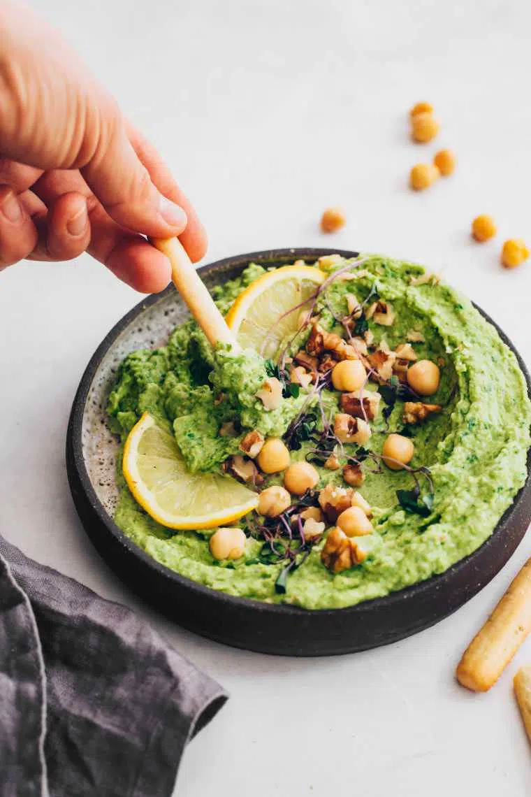 Creamy Green Goddess Hummus