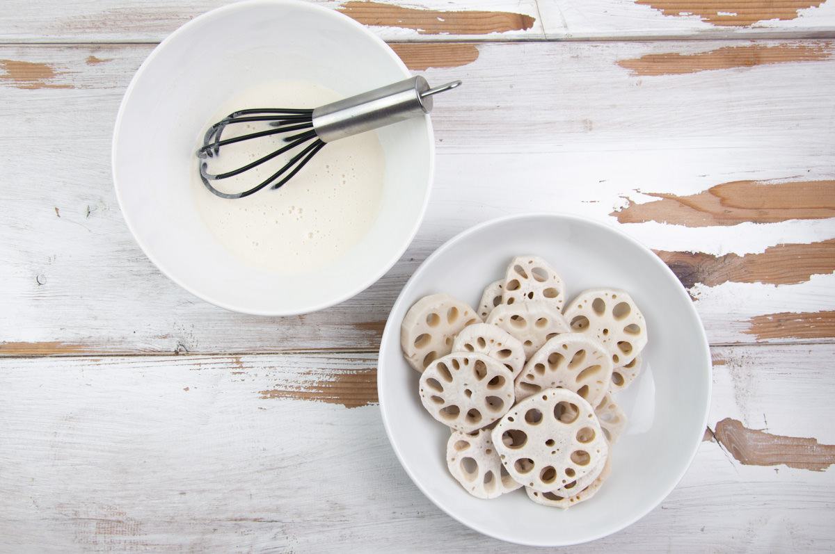 Lotus Root and Tempura Batter