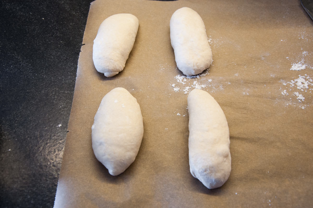 shaping czech dumplings