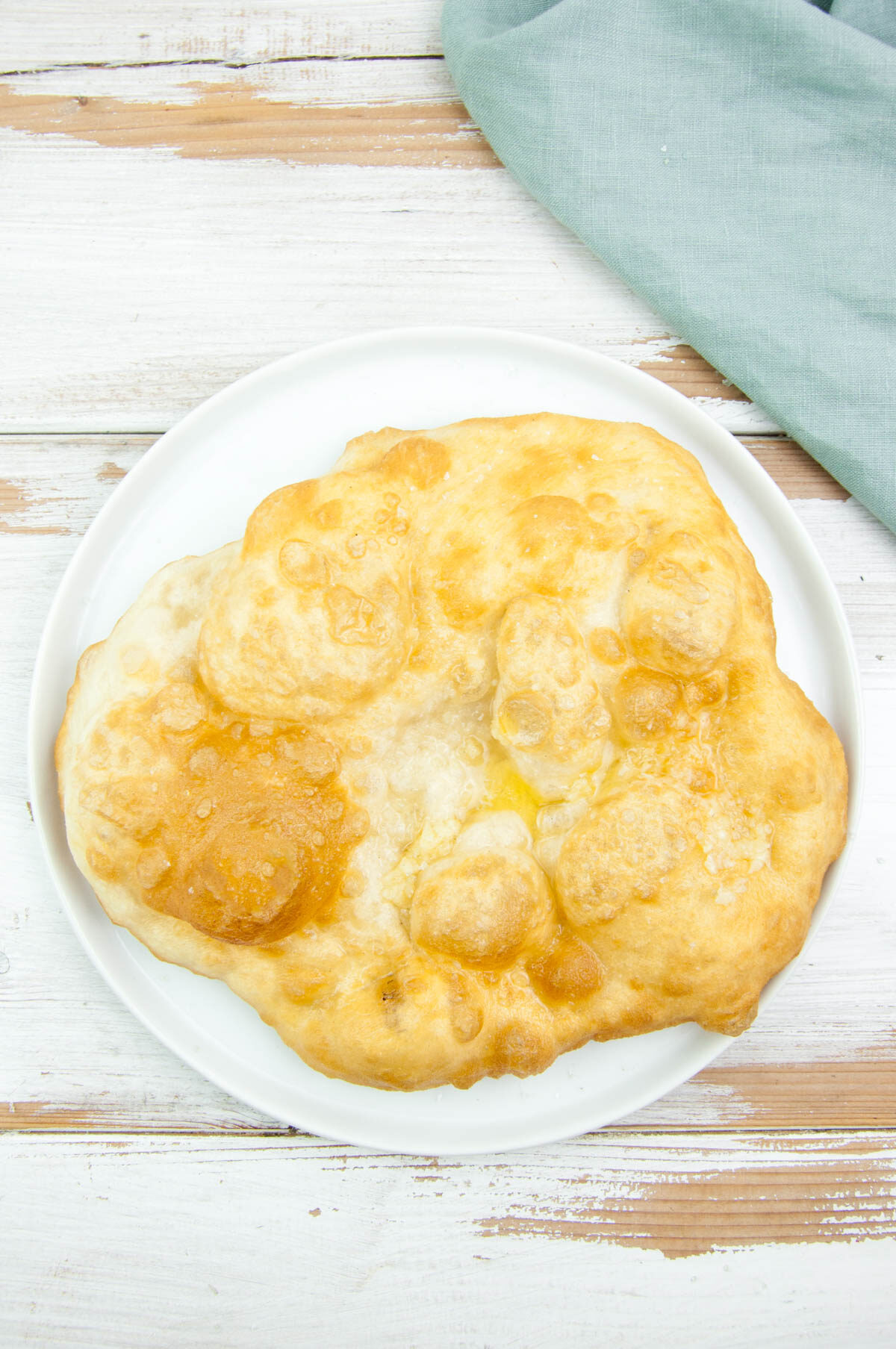 vegan langos - hungarian fried bread