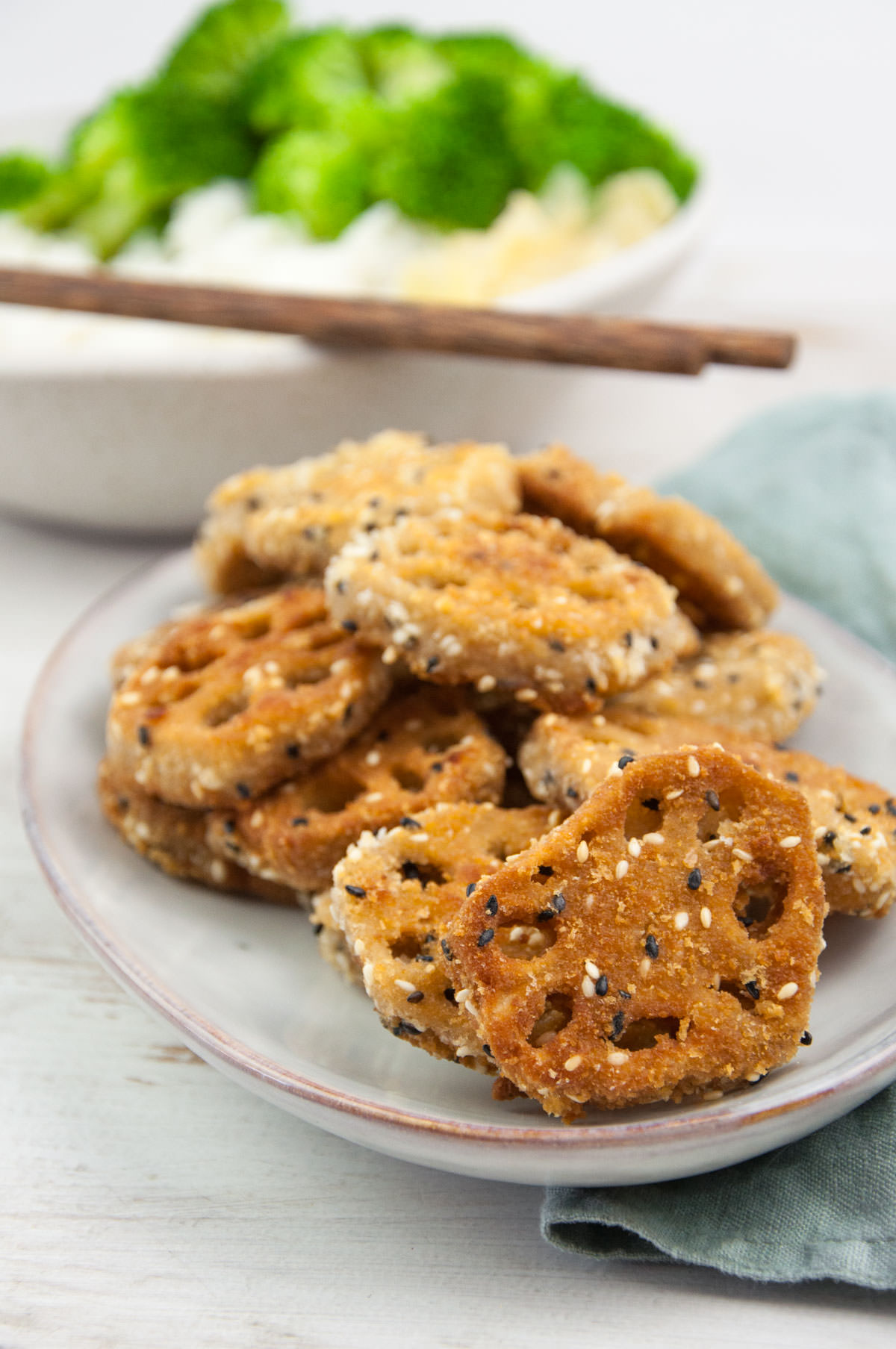 Breaded & Fried Lotus Root Recipe Elephantastic Vegan