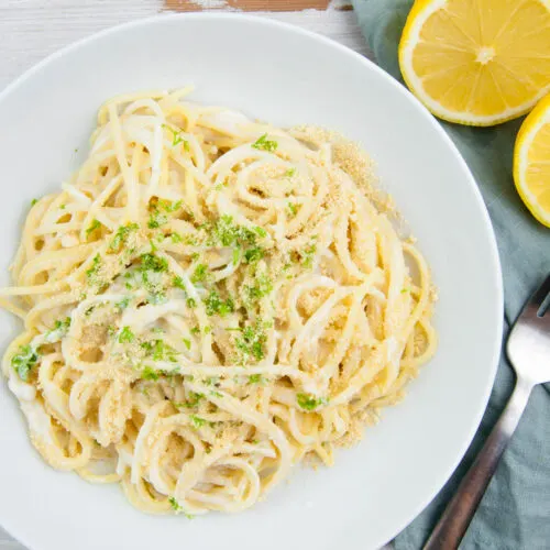 Creamy Vegan Lemon Pasta