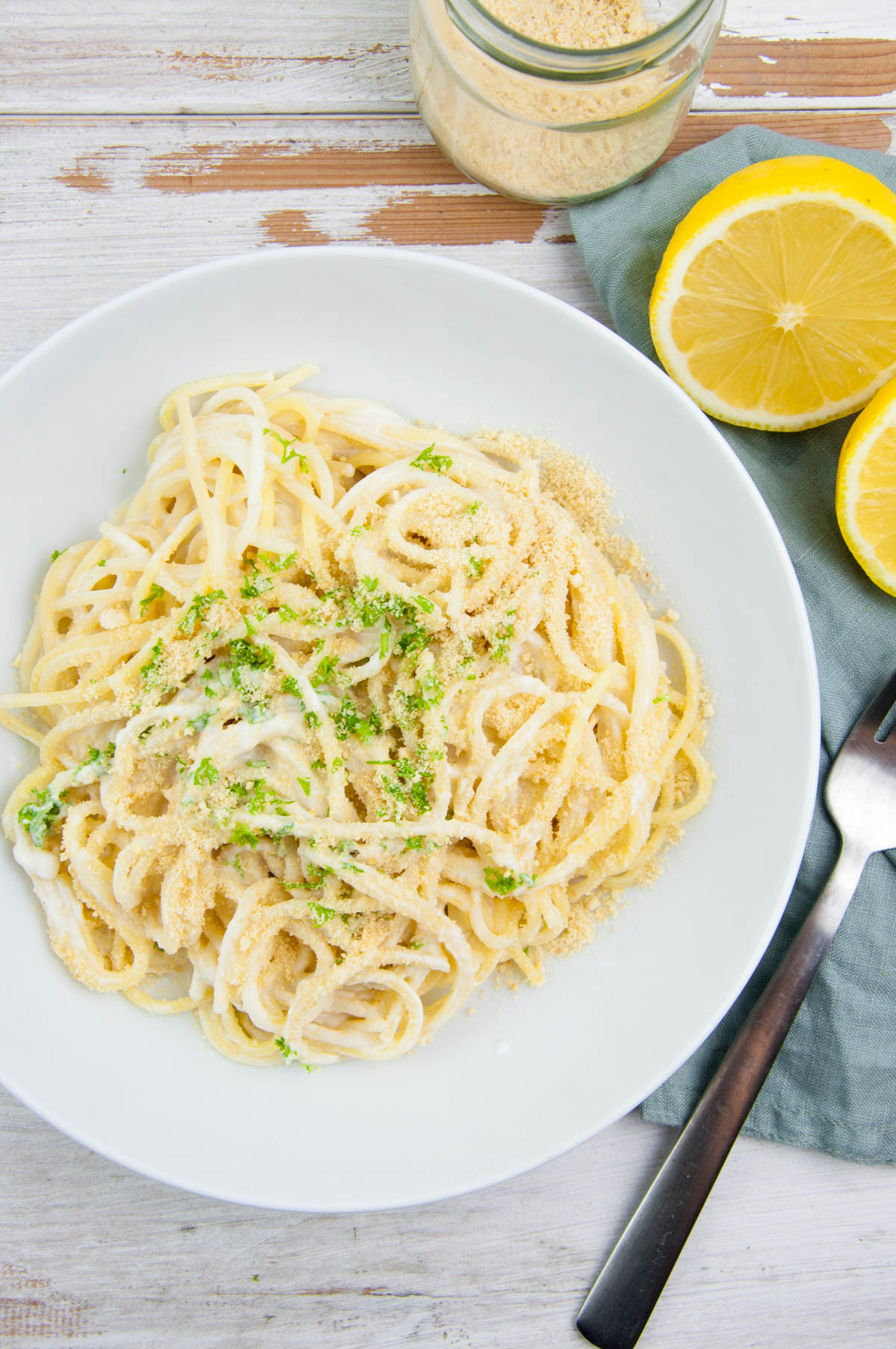 Creamy Vegan Lemon Pasta