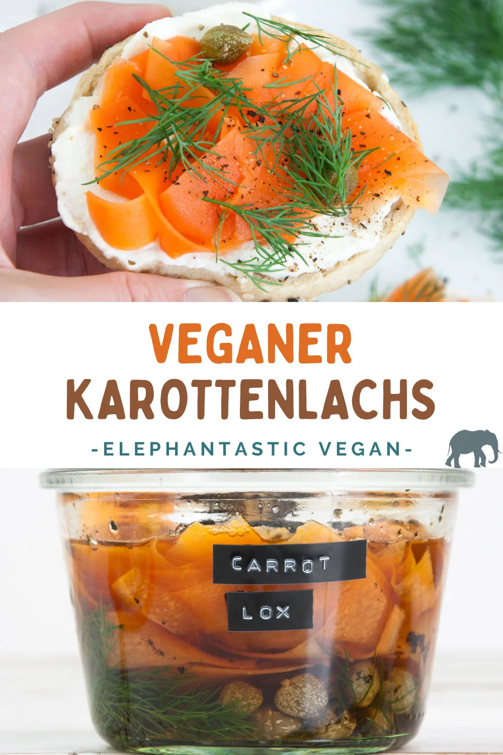 Veganer Karottenlachs