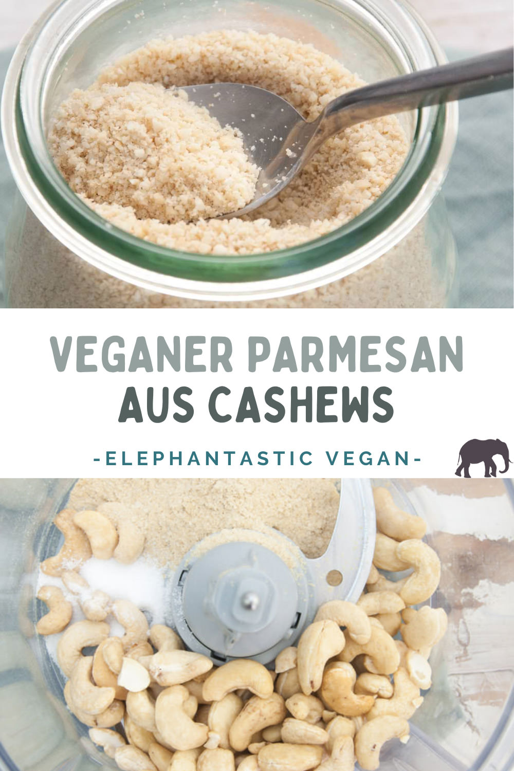 Veganer Parmesan aus Cashews