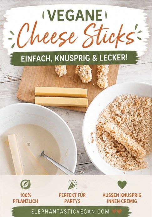 Vegane Käsesticks